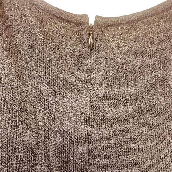 St. John Collection Textured Stretch Knit Sleeveless Dress - Picture 9 of 12